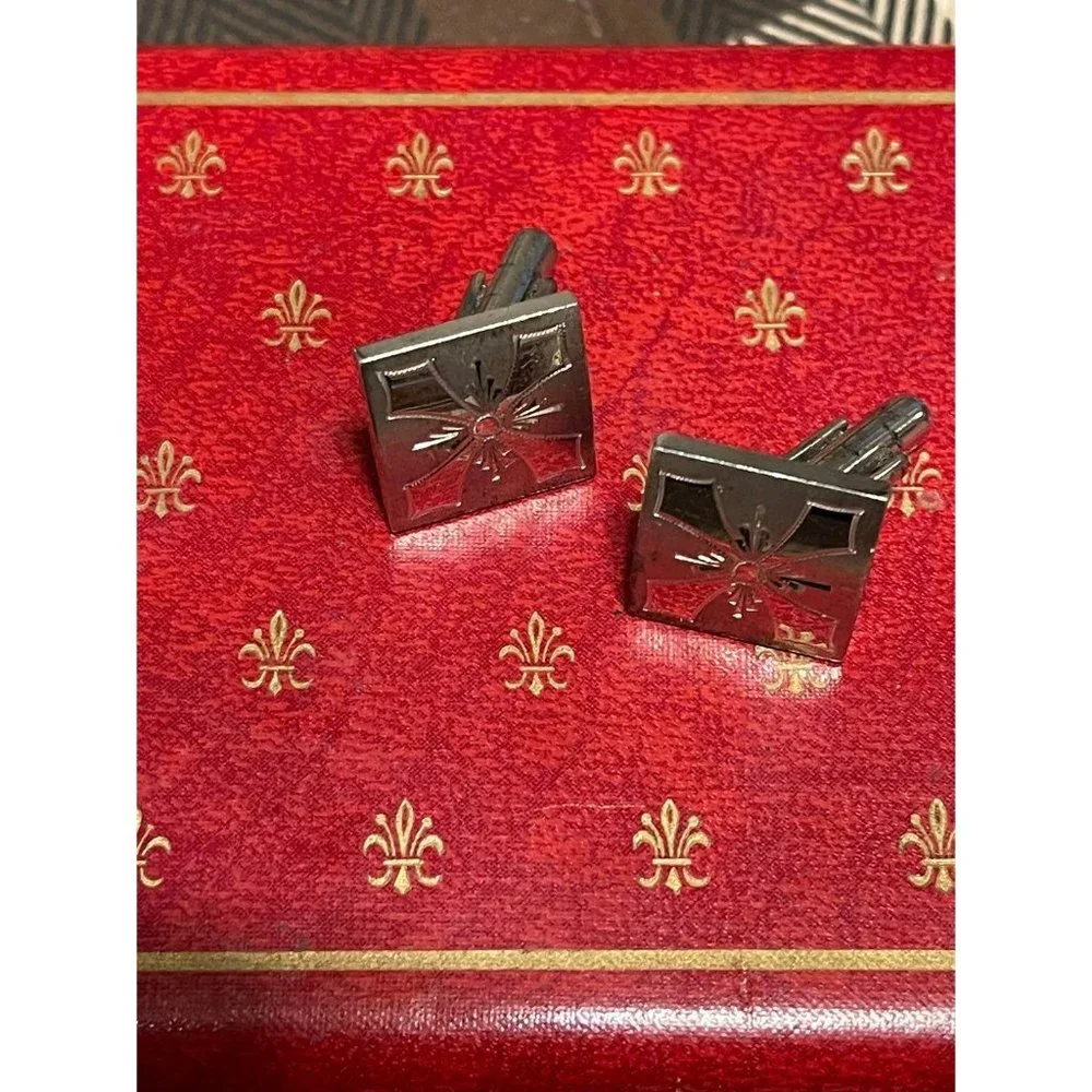 Sterling Silver Pitman-Keeler Etched Cuff Links